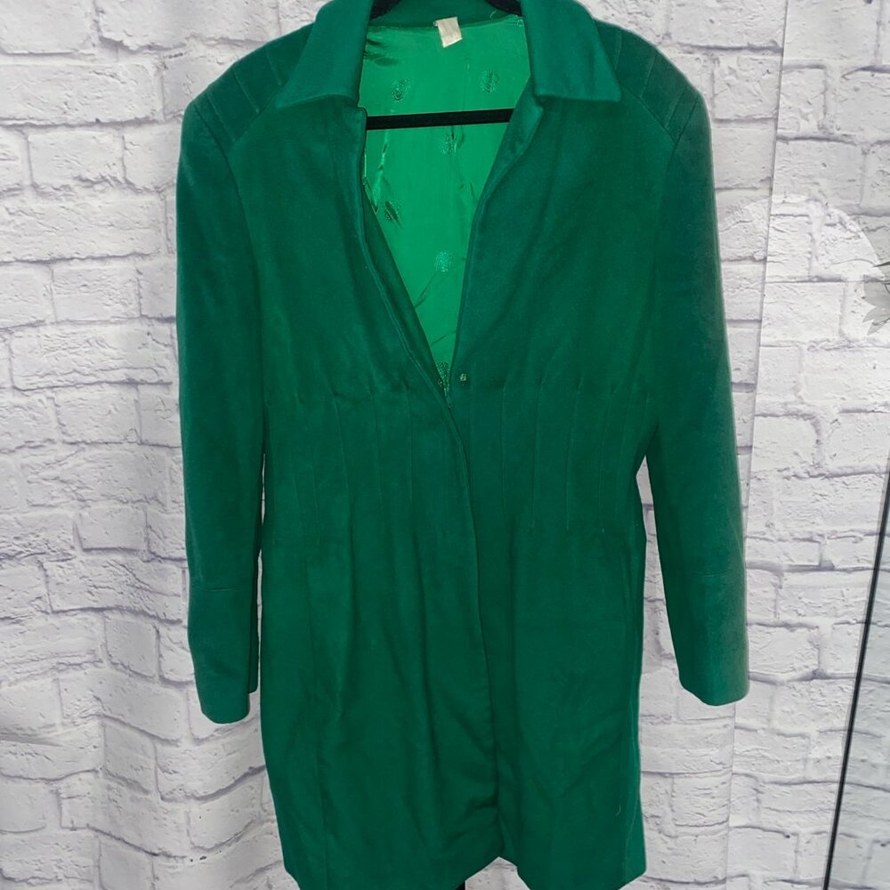 Vintage Versace Green Overcoat